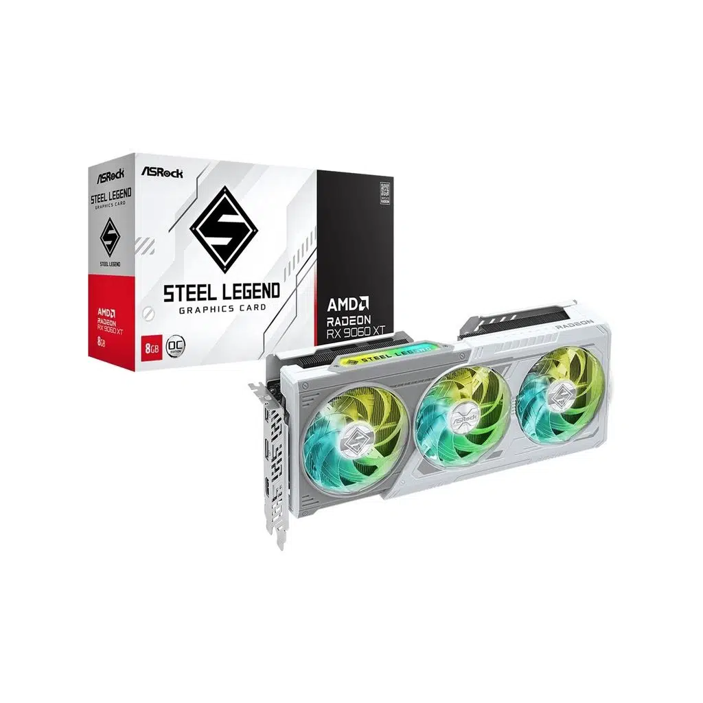 ASRock Radeon RX 9060 XT Steel Legend OC SL 8GO