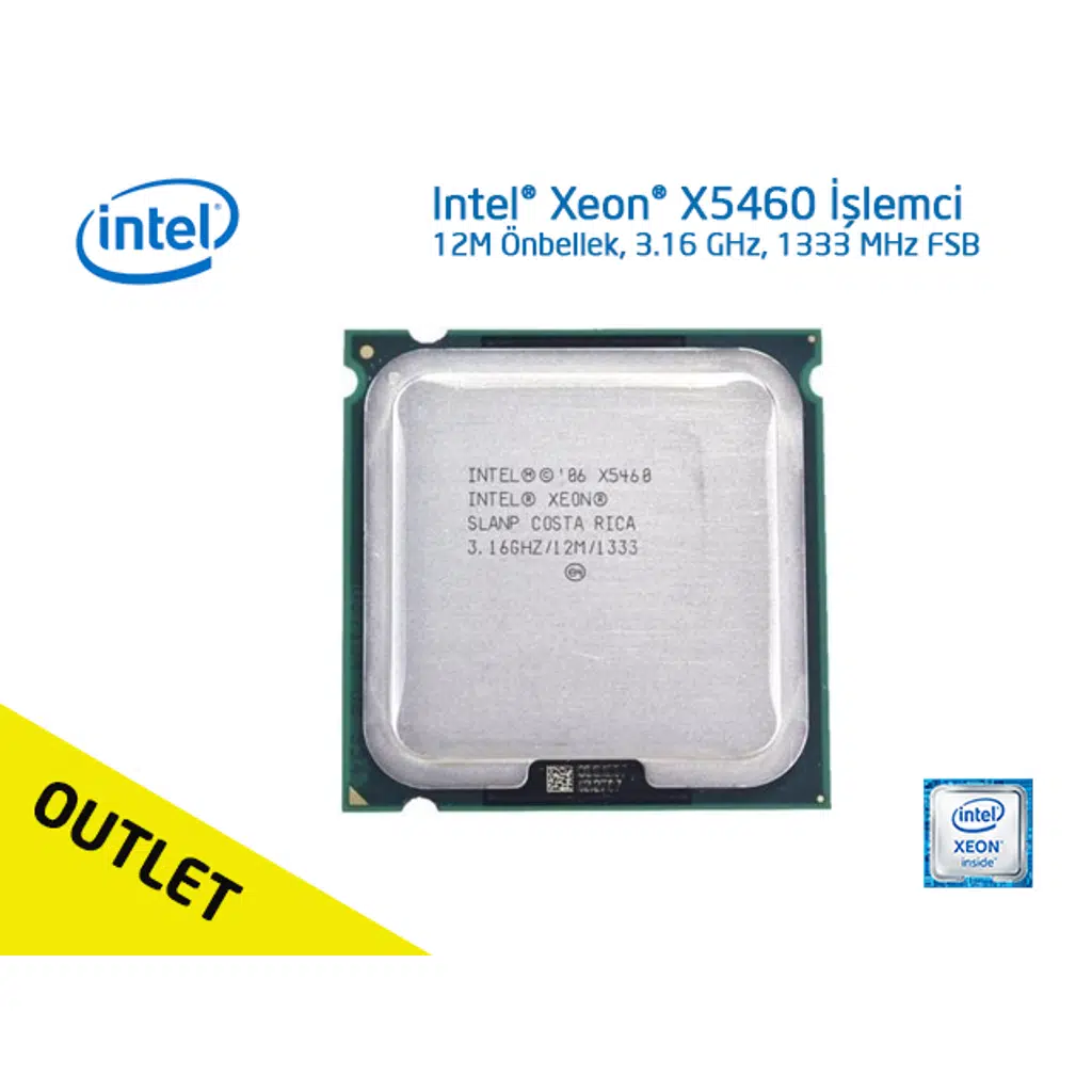 Intel Xeon X5460 Tray Fansız