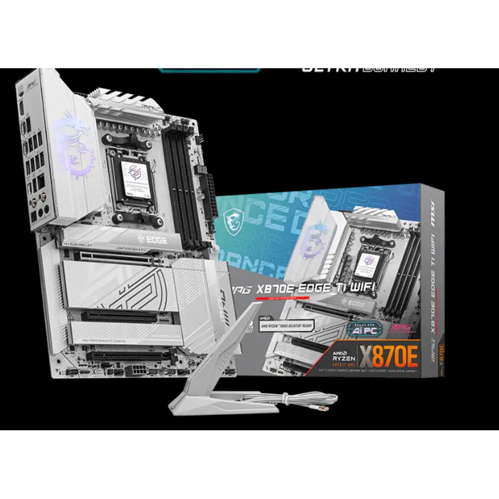 MSI MAG X870E EDGE TI WIFI DDR5 USB4 4x M.2 HDMI 5G LAN WIFI 7 RGB