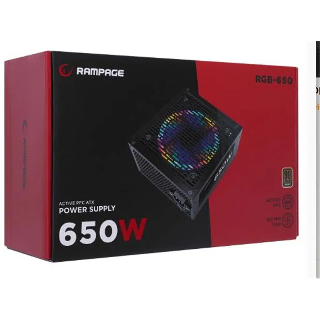 Rampage RGB-650 650W 80 Plus Bronze