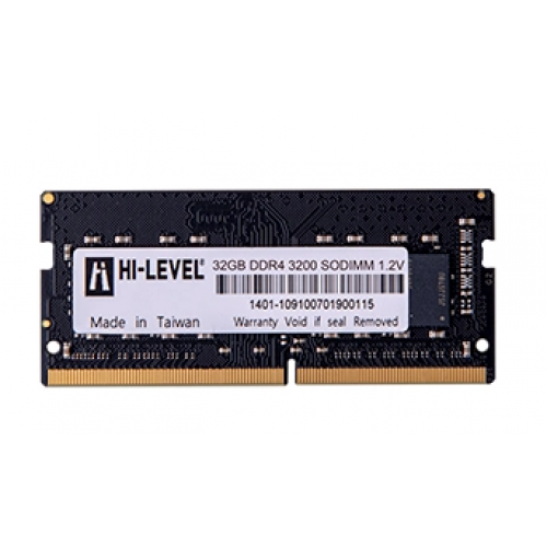 HI-LEVEL 32GB DDR4 3200MHz SODIMM HLV-SOPC25600D4/32G