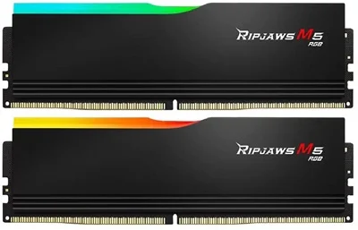 G.Skill 32GB 2x16 Ripjaws M5 Siyah RGB 6000MHz CL36 DDR5 F5-6000J3648D16GX2-RM5RK