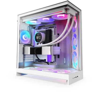 NZXT H9 Flow RGB+ Beyaz