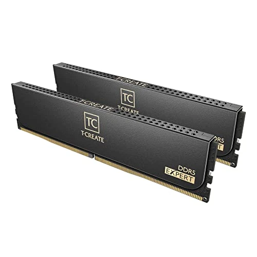 TeamGroup T-Create Uzman Hız Aşırtma 10L CL32 DDR5 48GB 2x24GB 6400MHz Intel XMP 3.0 AMD EXPO M-DIE Black CTCED548G6400HC32ADC01