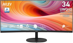 MSI PRO MP341CQ E12 34 120Hz 1ms VA UWQHD