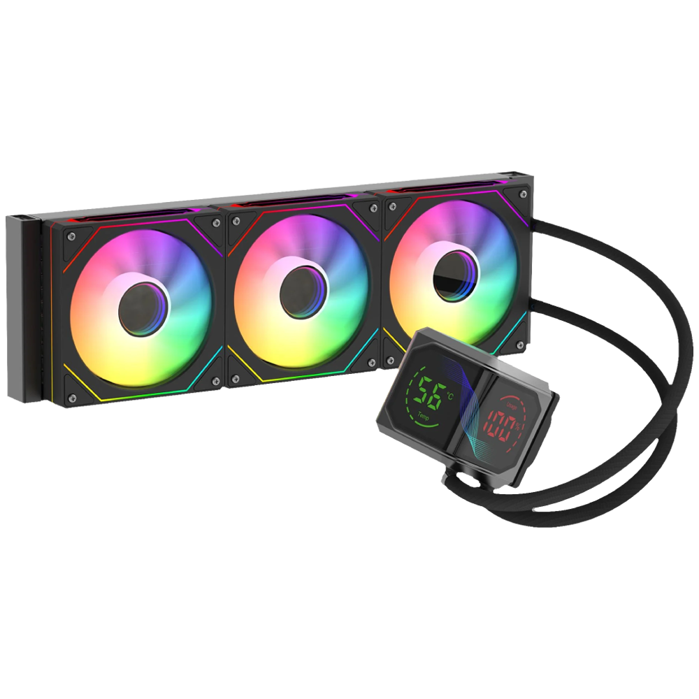 GameBooster SIGHT PRO 360B ARGB Curved Ekran Siyah