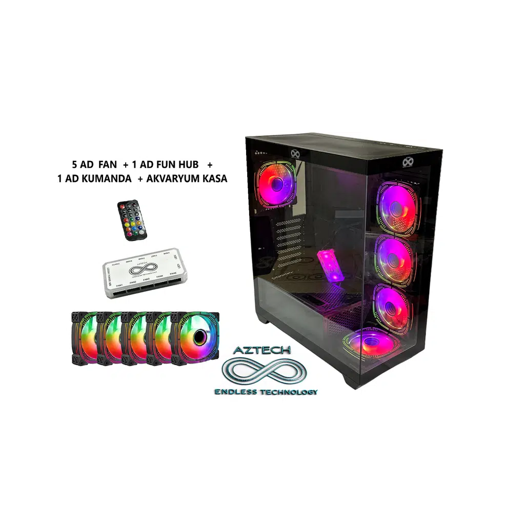 AZTECH AZT09 600W Siyah