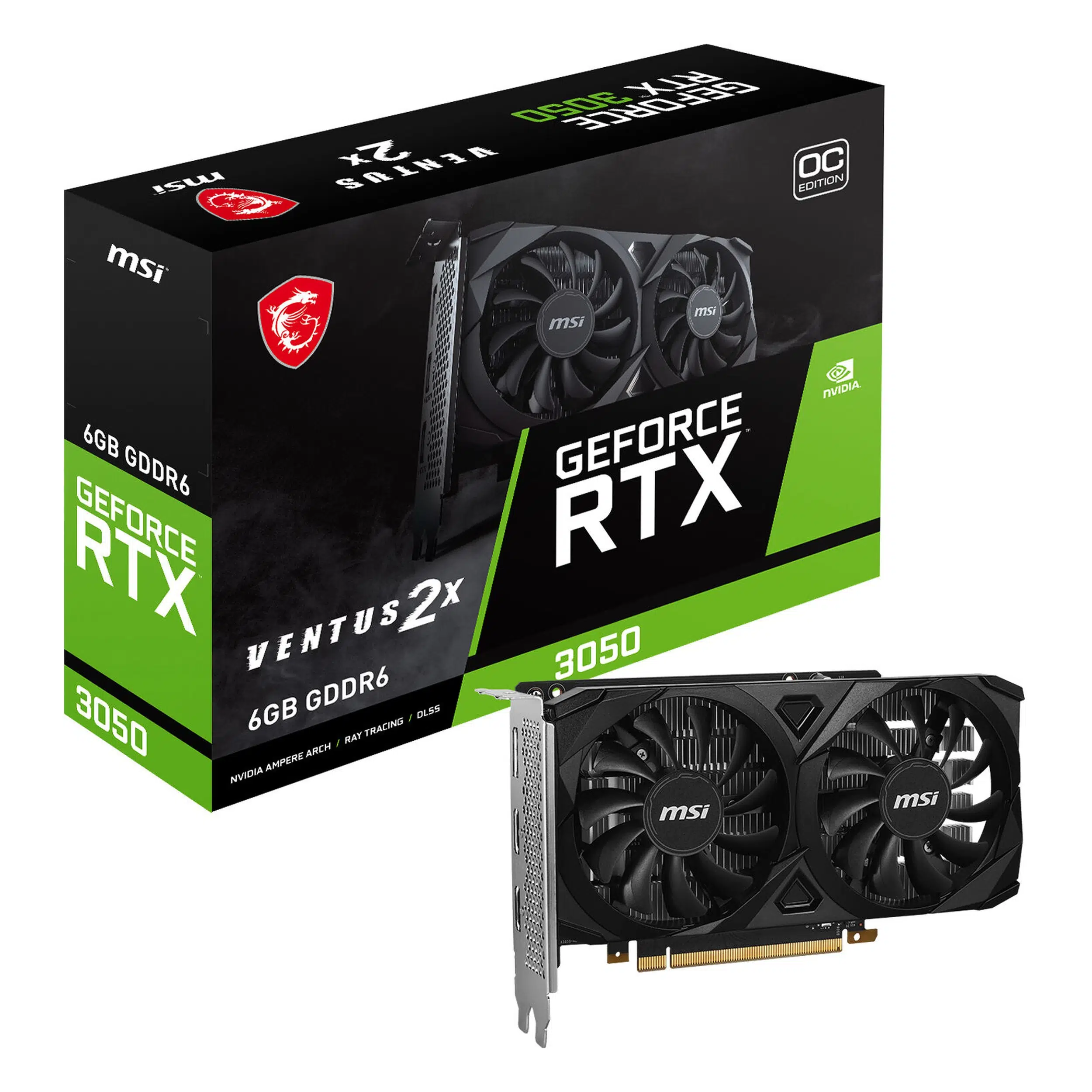MSI GeForce RTX 3050 Ventus 2X E 6G OC