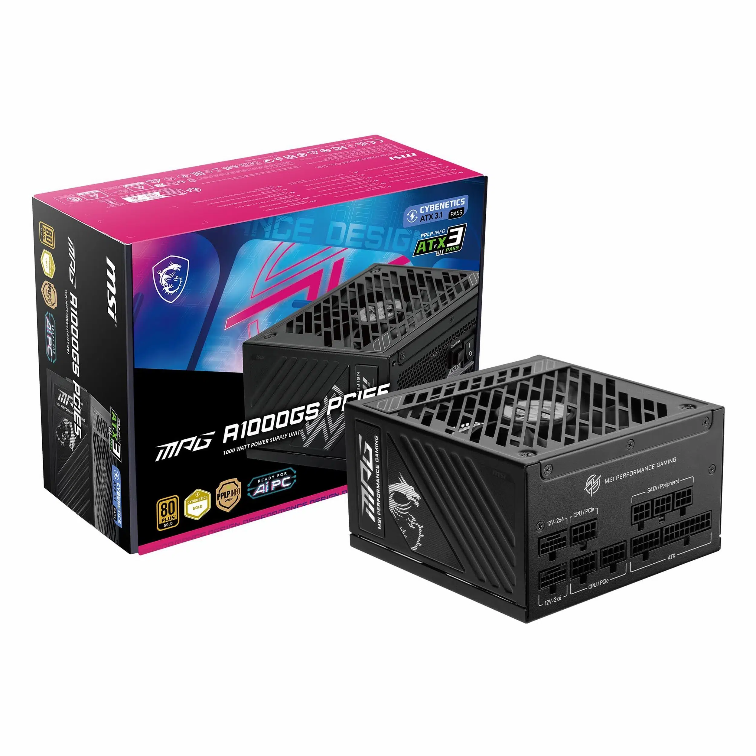 MSI MPG A1000GS 1000W 80+ Gold Full Modular