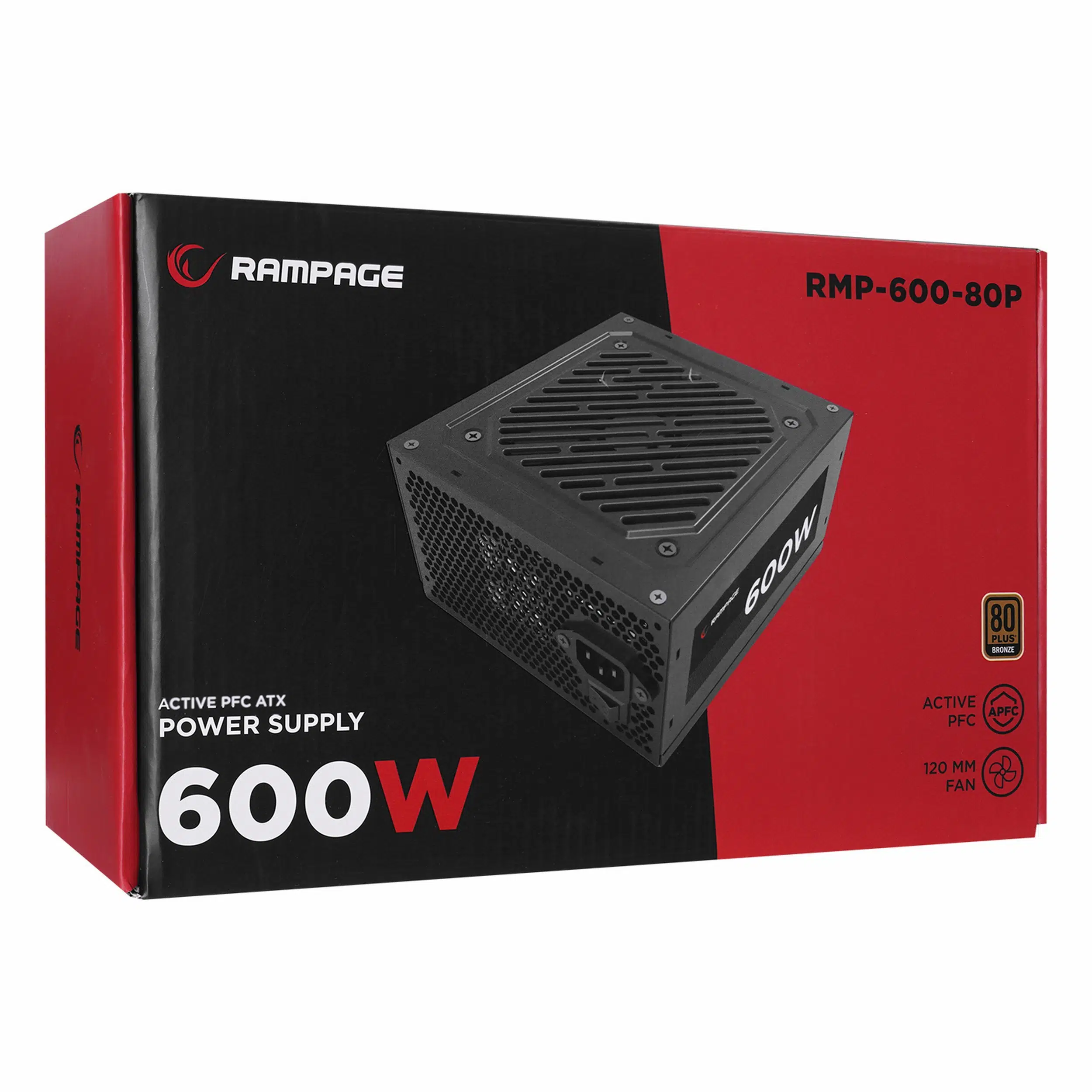 Rampage RMP-600-80P 600W 80+ Bronze